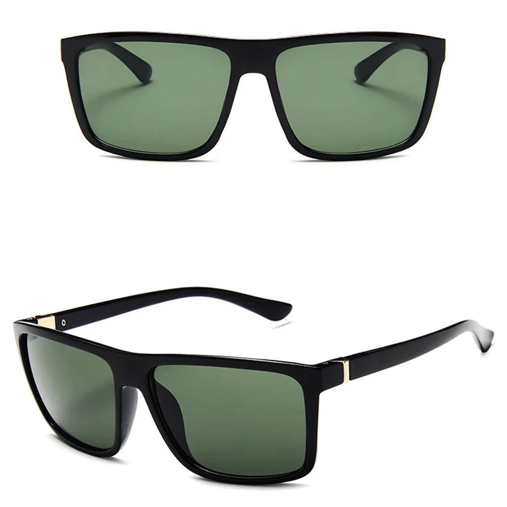 Vintage Fashion Square Polarized UV400 Sunglasses
