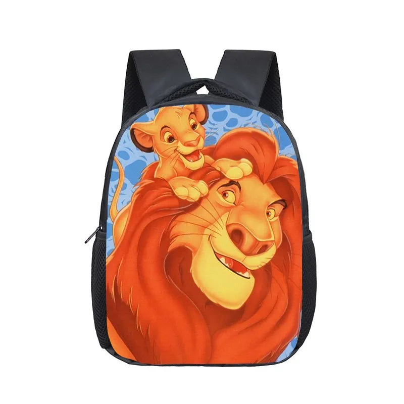 12 inch Disney The Lion King Simba Kindergarten Backpack Children School Bag Toddler Bag for Fashion Kids School Bookbags Gift