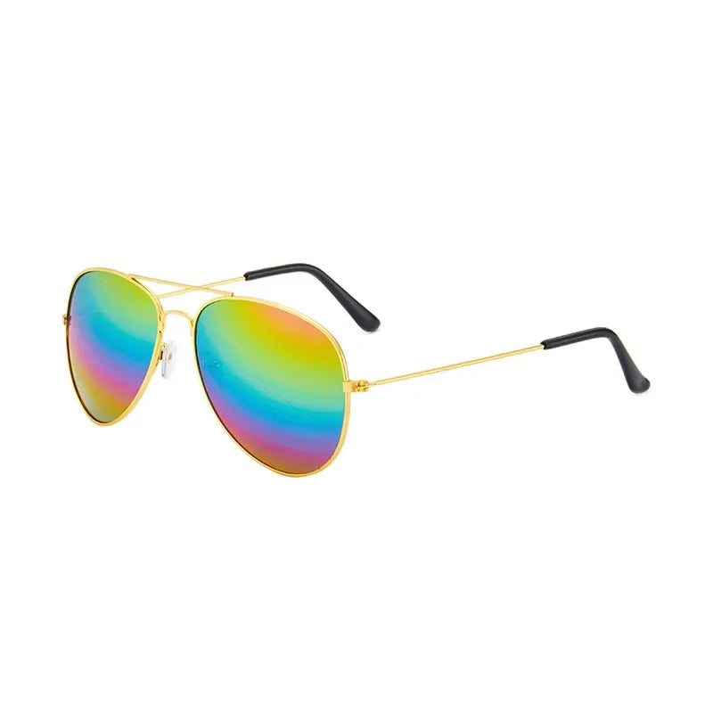 Men Women Trendy Pilot Sunglasses Vintage UV400 Protection Shades Eyewear Travel Eyewear Riding Hiking Sun Glasses Gafas De Sol
