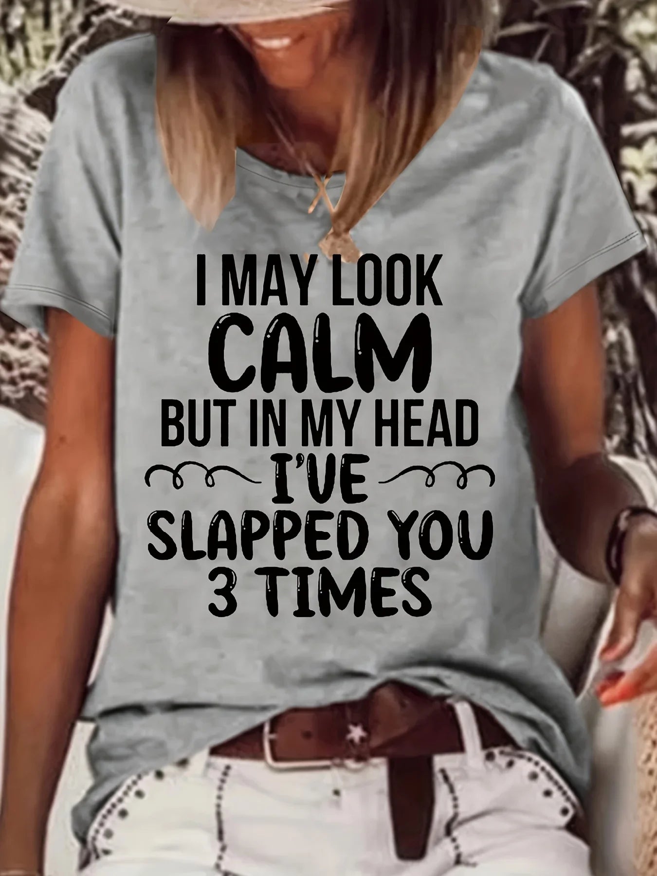 Letter Print T-shirt, Casual Crew Neck Short Sleeve Summer T-shirt, Women's Clothing