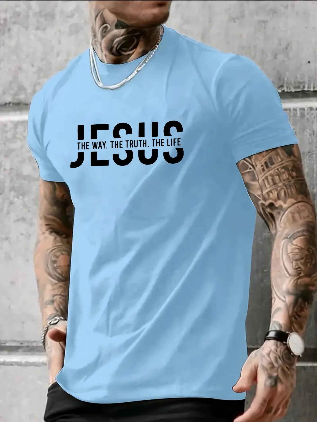 Jesus Way truth life short sleeved T-shirt