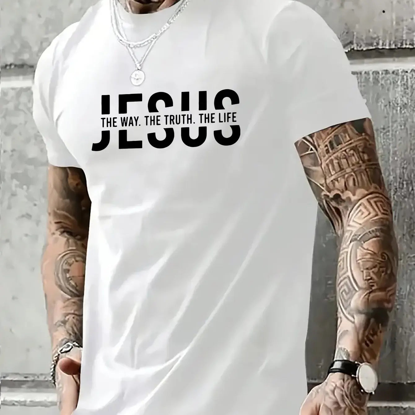 Jesus Way truth life short sleeved T-shirt