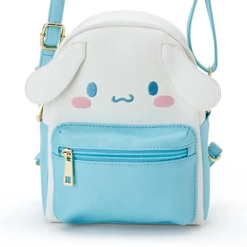 MINISO Kawali Hellokitty Melody Onpompurin Kitty Kuromi Cinnamorol Anime Fashion Backpack Beauty Travel School Bag Girls Toys