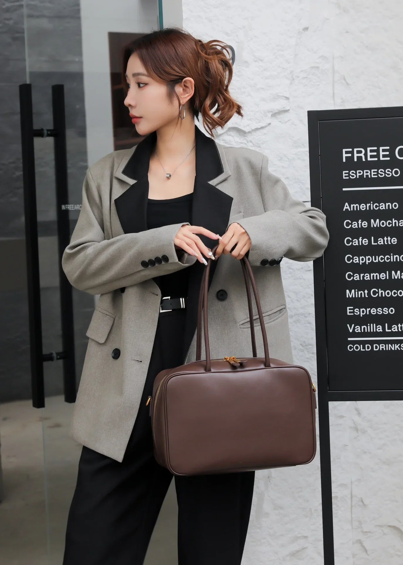 Genuine Leather Luxury Fashion Women Shoulder Bags