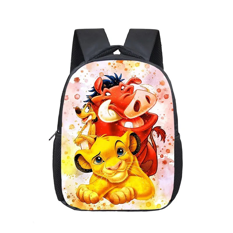 12 inch Disney The Lion King Simba Kindergarten Backpack Children School Bag Toddler Bag for Fashion Kids School Bookbags Gift