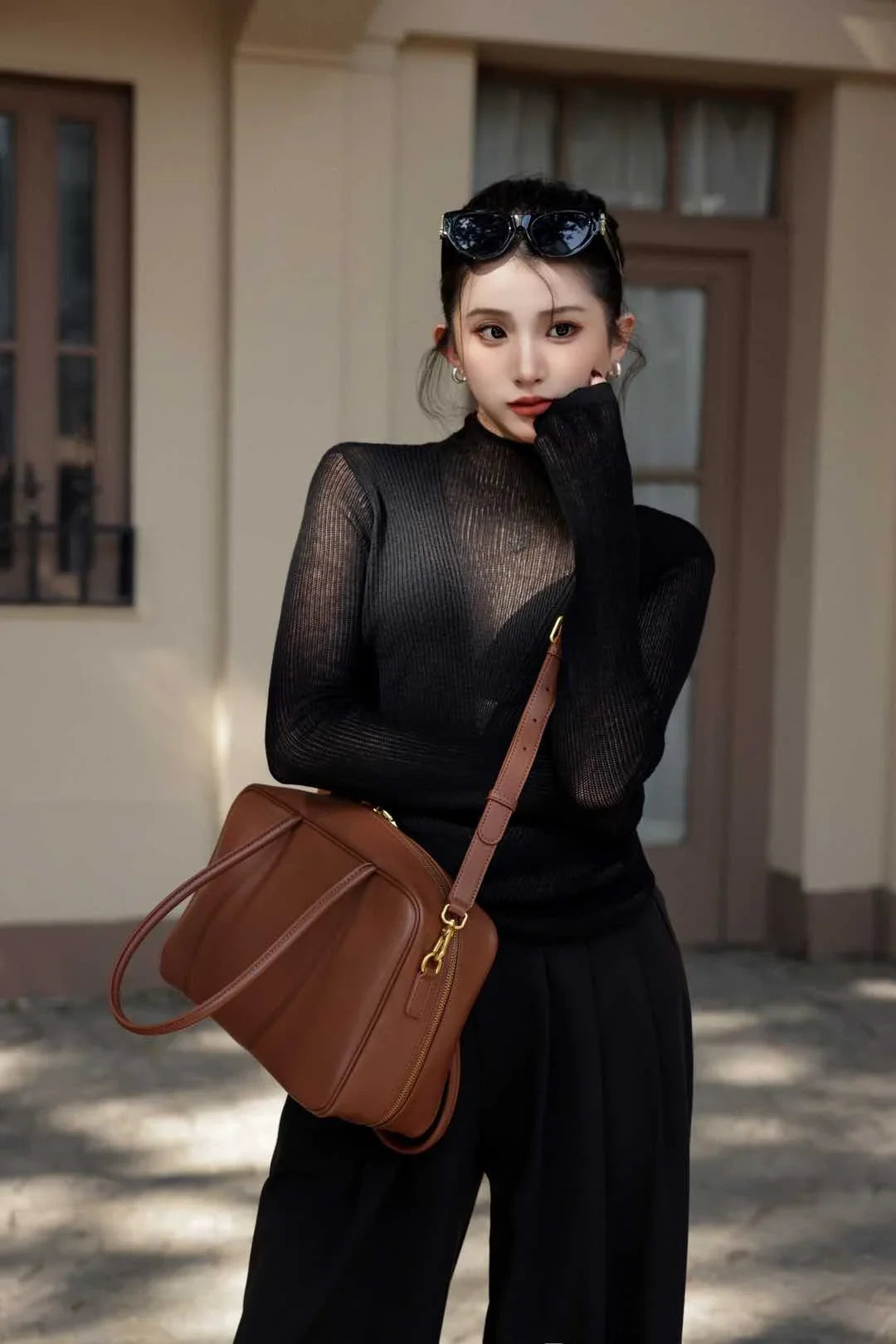 Genuine Leather Luxury Fashion Women Shoulder Bags