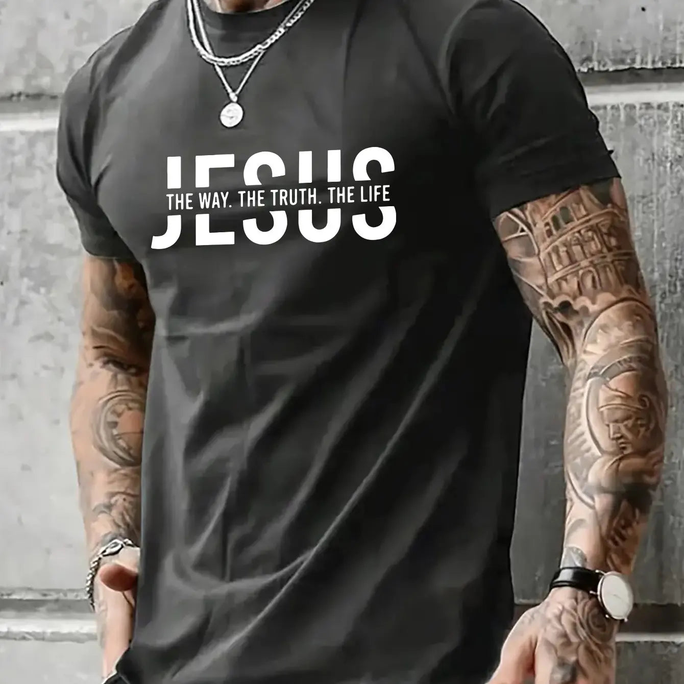 Jesus Way truth life short sleeved T-shirt