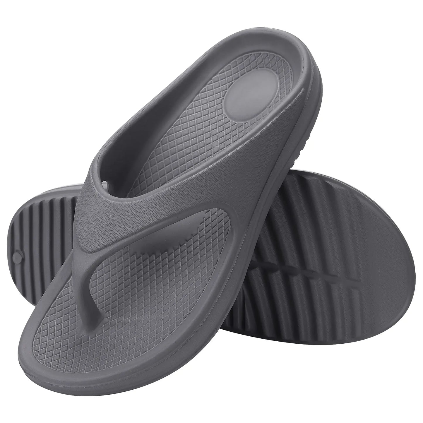 Shevalues Women's Orthopedic Sandals Fashion Beach Flip Flop Summer Outdoor Soft Sandals With Arch Support Home Bathroom Slides