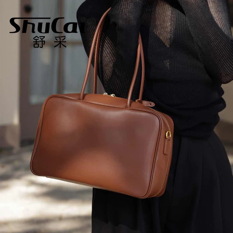 Genuine Leather Luxury Fashion Women Shoulder Bags