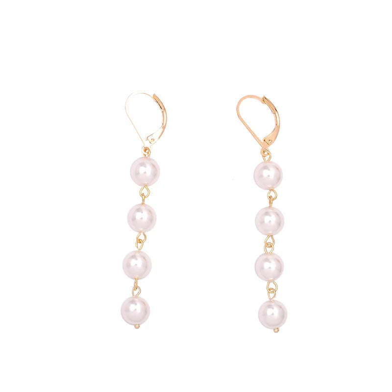 New Arrival Elegant Water Drop Natural Baroque Freshwater Pearl 14K Gold Filled Ladies Tassels Stud Earrings Jewelry For Women