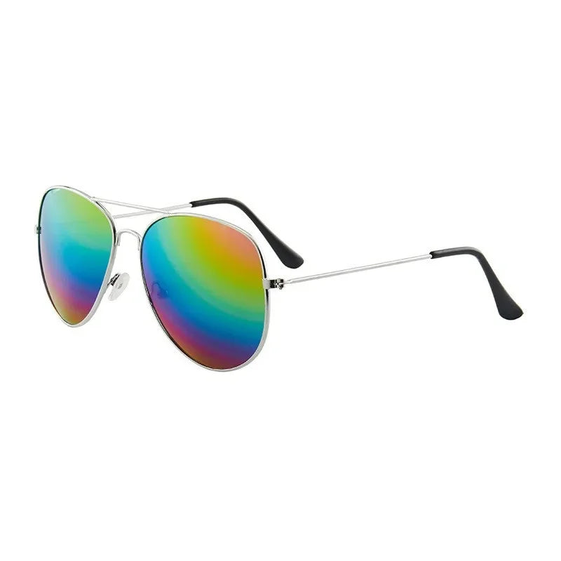 Men Women Trendy Pilot Sunglasses Vintage UV400 Protection Shades Eyewear Travel Eyewear Riding Hiking Sun Glasses Gafas De Sol