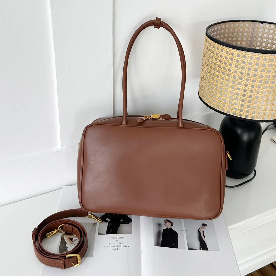 Genuine Leather Luxury Fashion Women Shoulder Bags