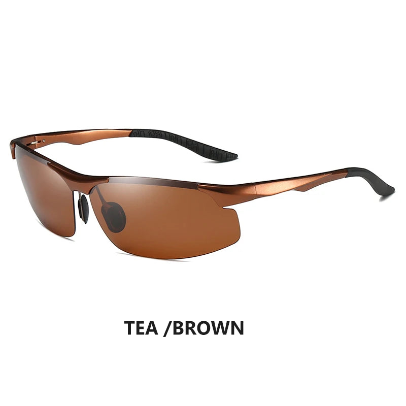 Aluminum HD Polarized Photochromic Sunglasses Men Driving Sun Glasses Male Outdoor Sport Eyewear Anti-UV oculos de sol masculino