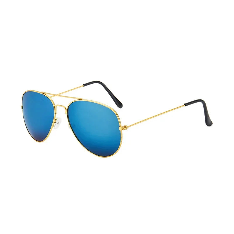 Men Women Trendy Pilot Sunglasses Vintage UV400 Protection Shades Eyewear Travel Eyewear Riding Hiking Sun Glasses Gafas De Sol