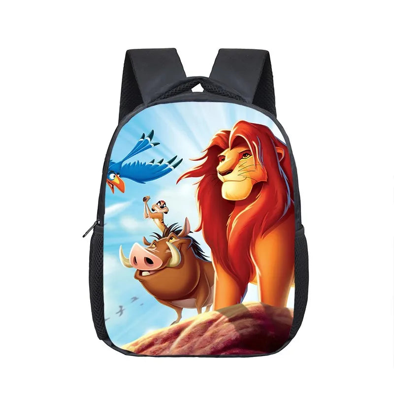 12 inch Disney The Lion King Simba Kindergarten Backpack Children School Bag Toddler Bag for Fashion Kids School Bookbags Gift
