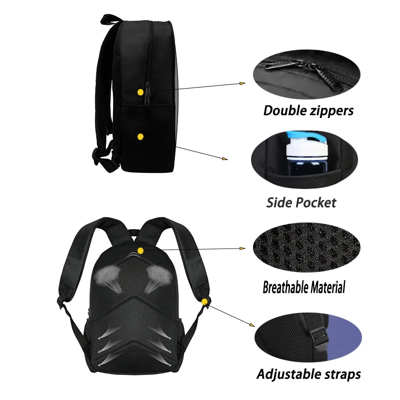 Judo Design Backpack Taekwondo Print Backpack for Child,School Bags for Boy Girls with Karates Print Design Fashion Shoulder Bag