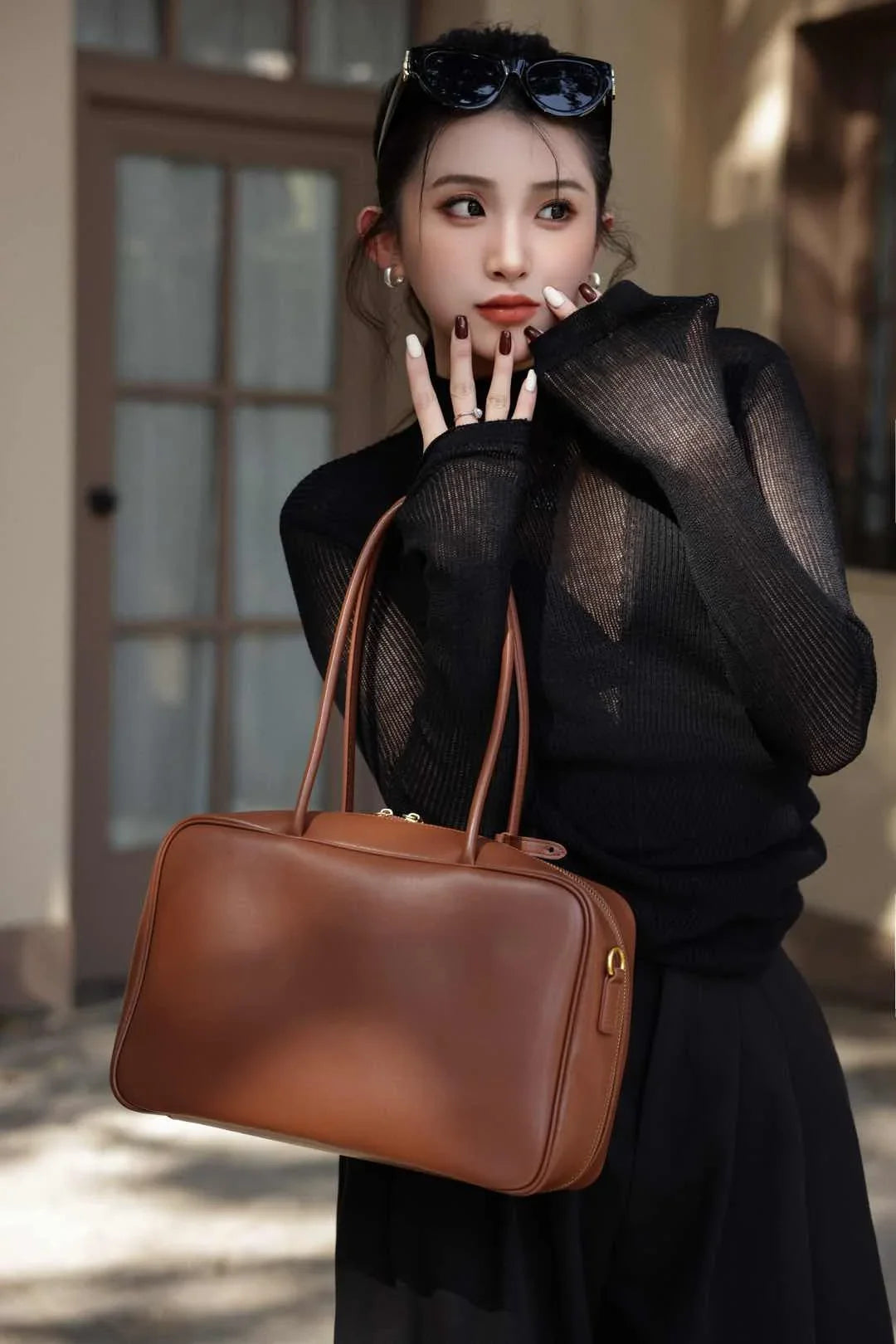 Genuine Leather Luxury Fashion Women Shoulder Bags