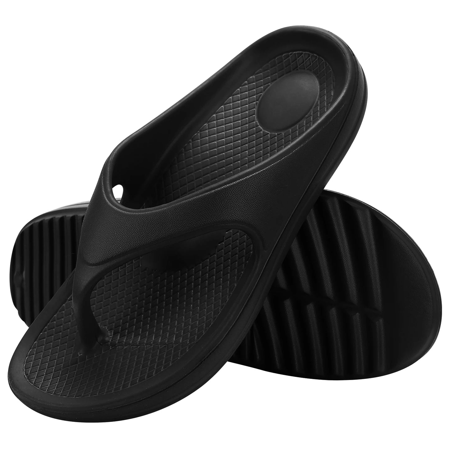 Shevalues Women's Orthopedic Sandals Fashion Beach Flip Flop Summer Outdoor Soft Sandals With Arch Support Home Bathroom Slides