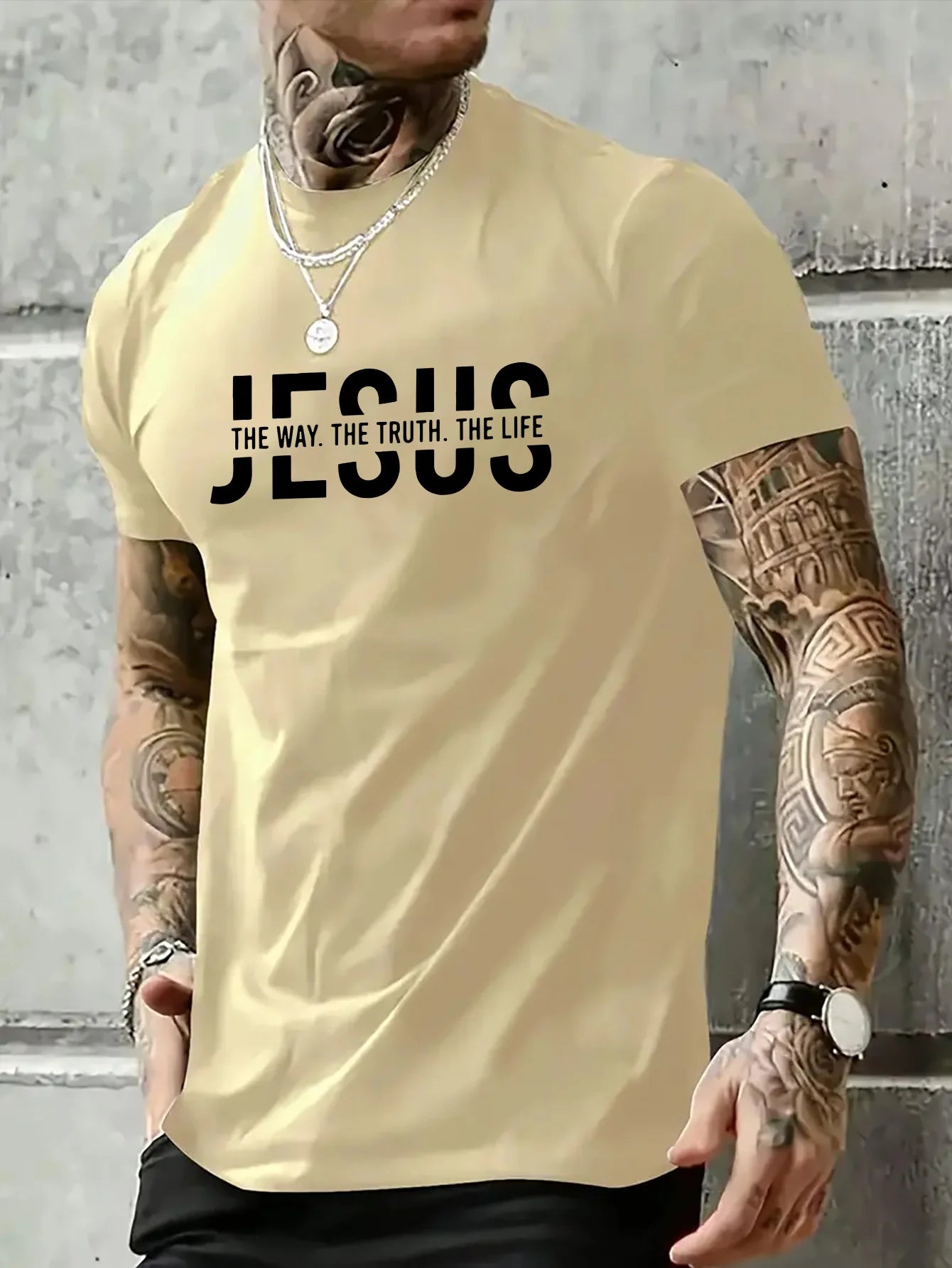 Jesus Way truth life short sleeved T-shirt