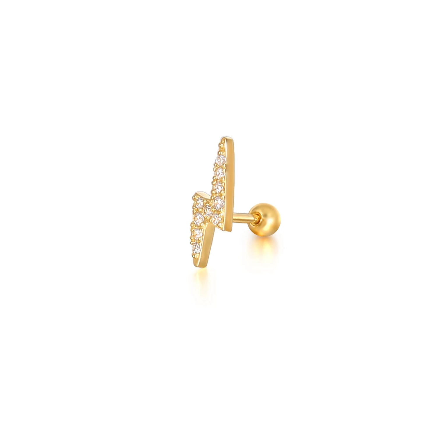 CANNER 1PC Real 925 Silver Stud Earring Small Zircon Earrings For Women Ear Bone Nail Lip Piercing Body Wedding Gifts Jewelry