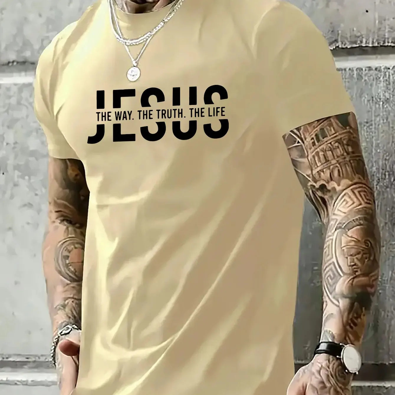 Jesus Way truth life short sleeved T-shirt