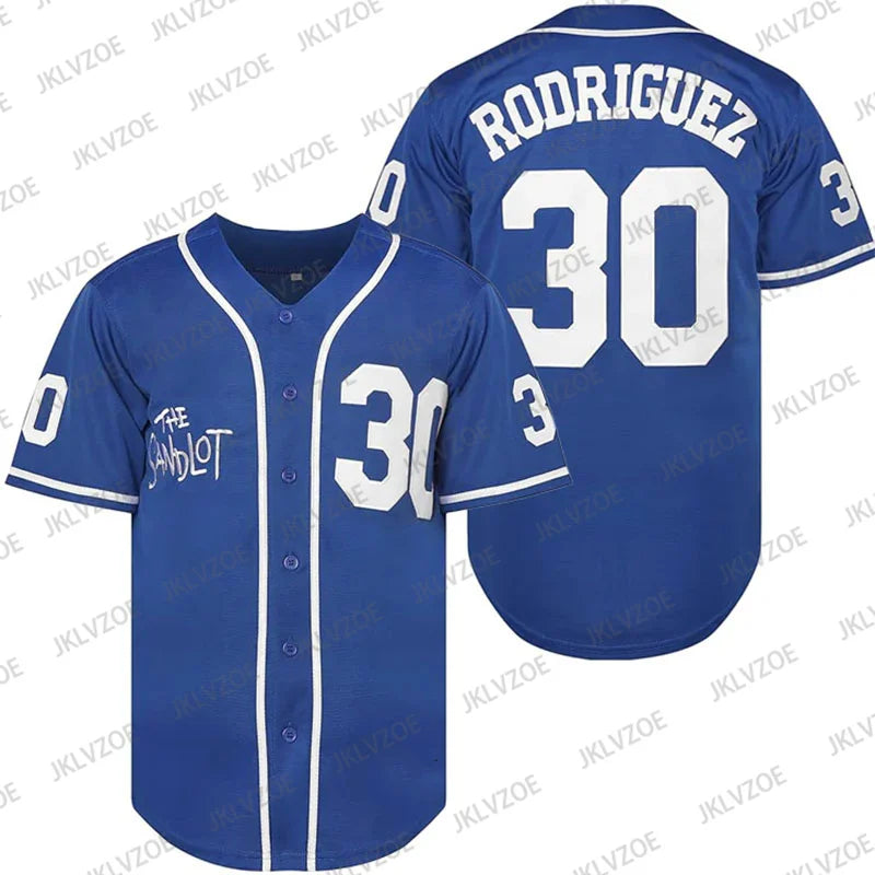The Sandlot Rodriguez 30 Baseball Jersey