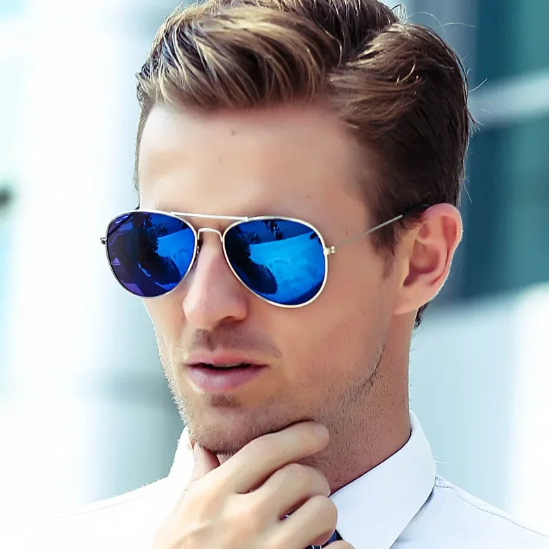 Trendy Pilot Sunglasses Vintage UV400 Protection Shades