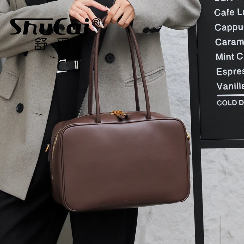 Genuine Leather Luxury Fashion Women Shoulder Bags
