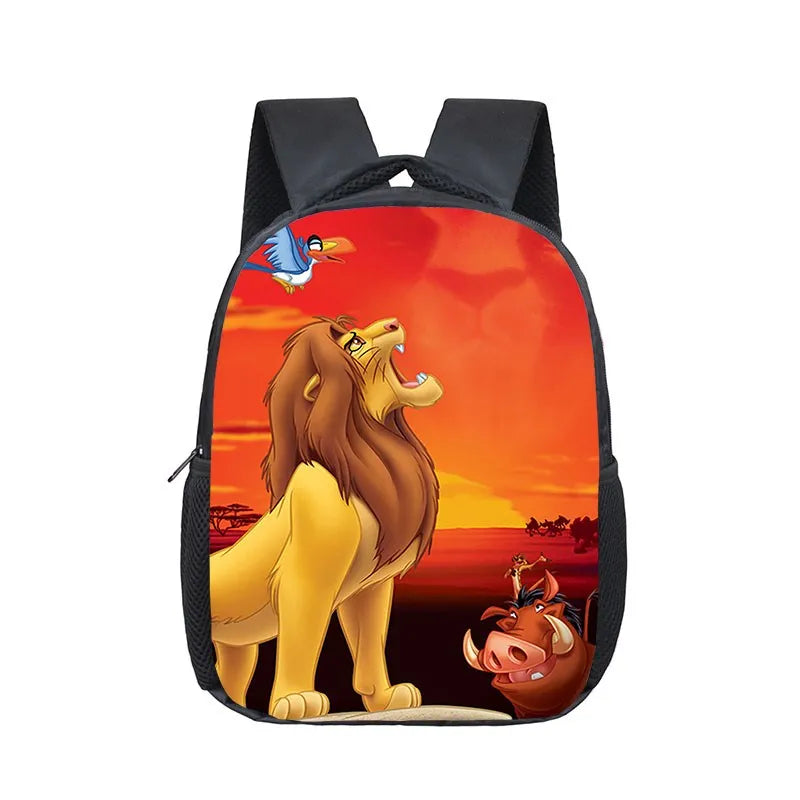 12 inch Disney The Lion King Simba Kindergarten Backpack Children School Bag Toddler Bag for Fashion Kids School Bookbags Gift