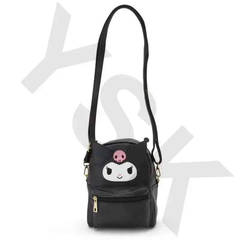 MINISO Kawali Hellokitty Melody Onpompurin Kitty Kuromi Cinnamorol Anime Fashion Backpack Beauty Travel School Bag Girls Toys
