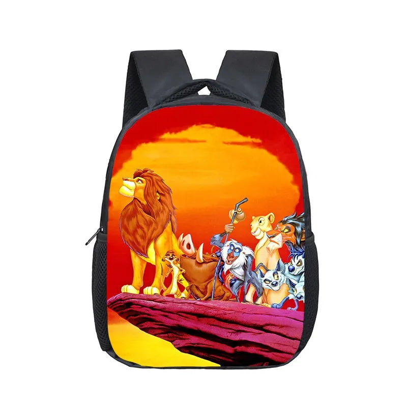 12 inch Disney The Lion King Simba Kindergarten Backpack Children School Bag Toddler Bag for Fashion Kids School Bookbags Gift