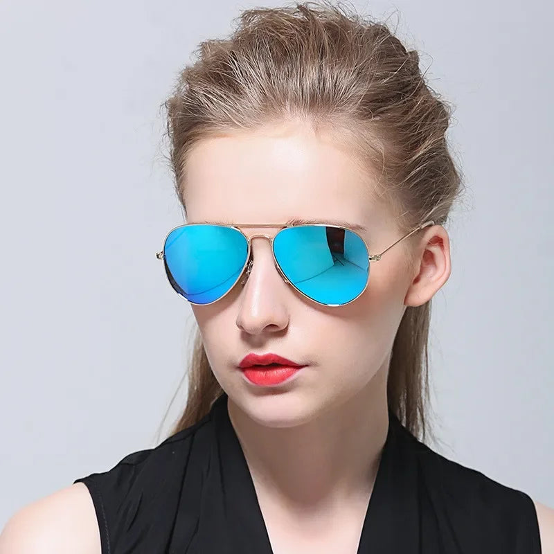 Trendy Pilot Sunglasses Vintage UV400 Protection Shades