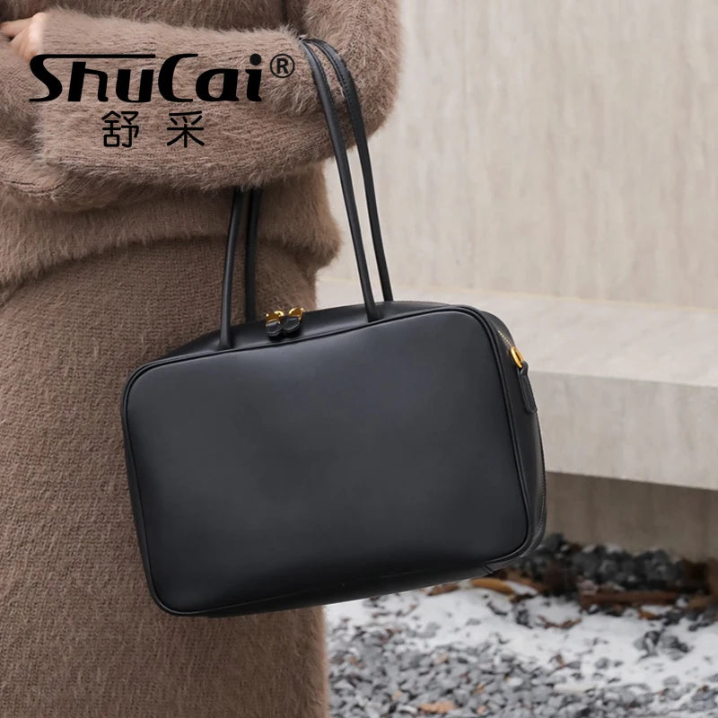 Genuine Leather Luxury Fashion Women Shoulder Bags