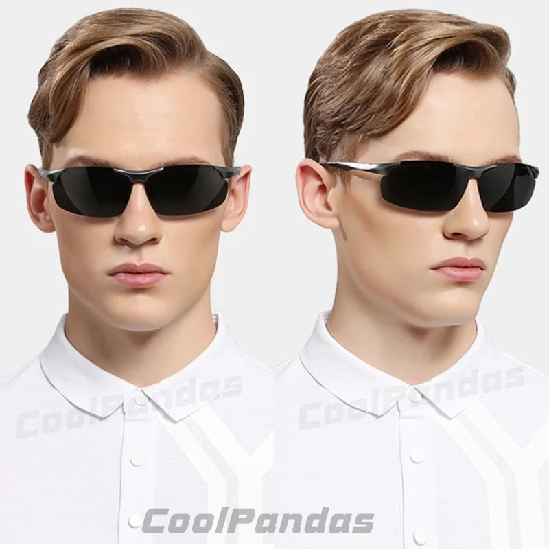 Aluminum HD Polarized Photochromic Sunglasses Men Driving Sun Glasses Male Outdoor Sport Eyewear Anti-UV oculos de sol masculino