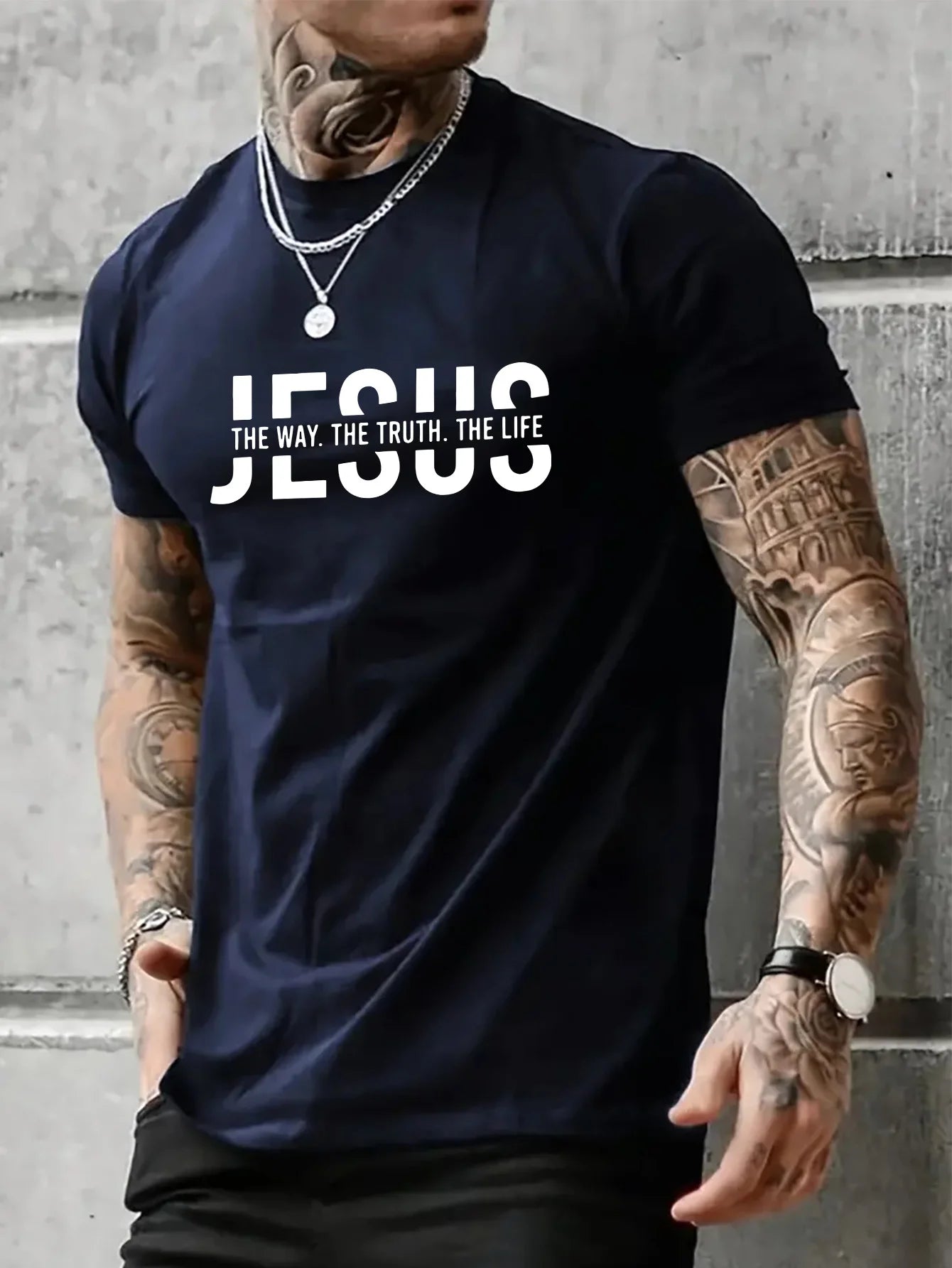 Jesus Way truth life short sleeved T-shirt