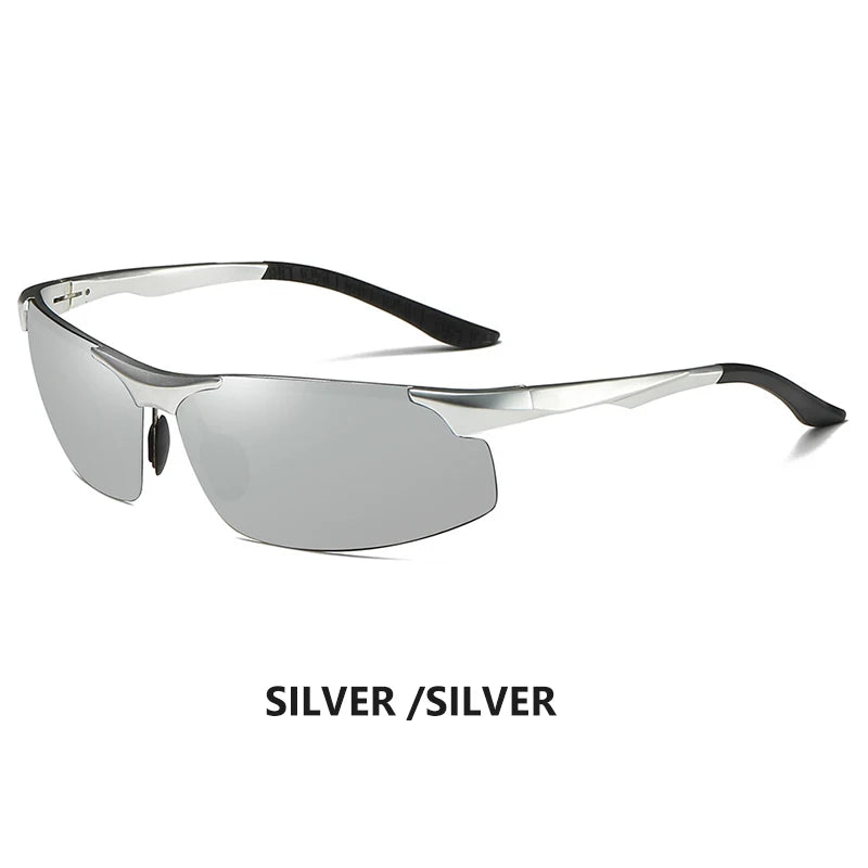 Aluminum HD Polarized Photochromic Sunglasses Men Driving Sun Glasses Male Outdoor Sport Eyewear Anti-UV oculos de sol masculino