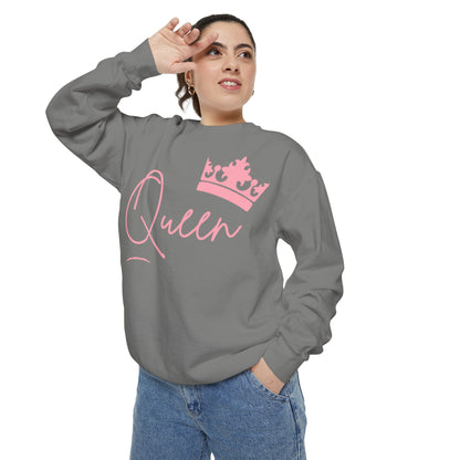 Queen With Her Crown-  Garment-Dyed Sweatshirt