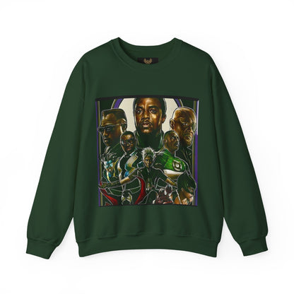 Black Super Hero's - Heavy Blend™ Crewneck Sweatshirt