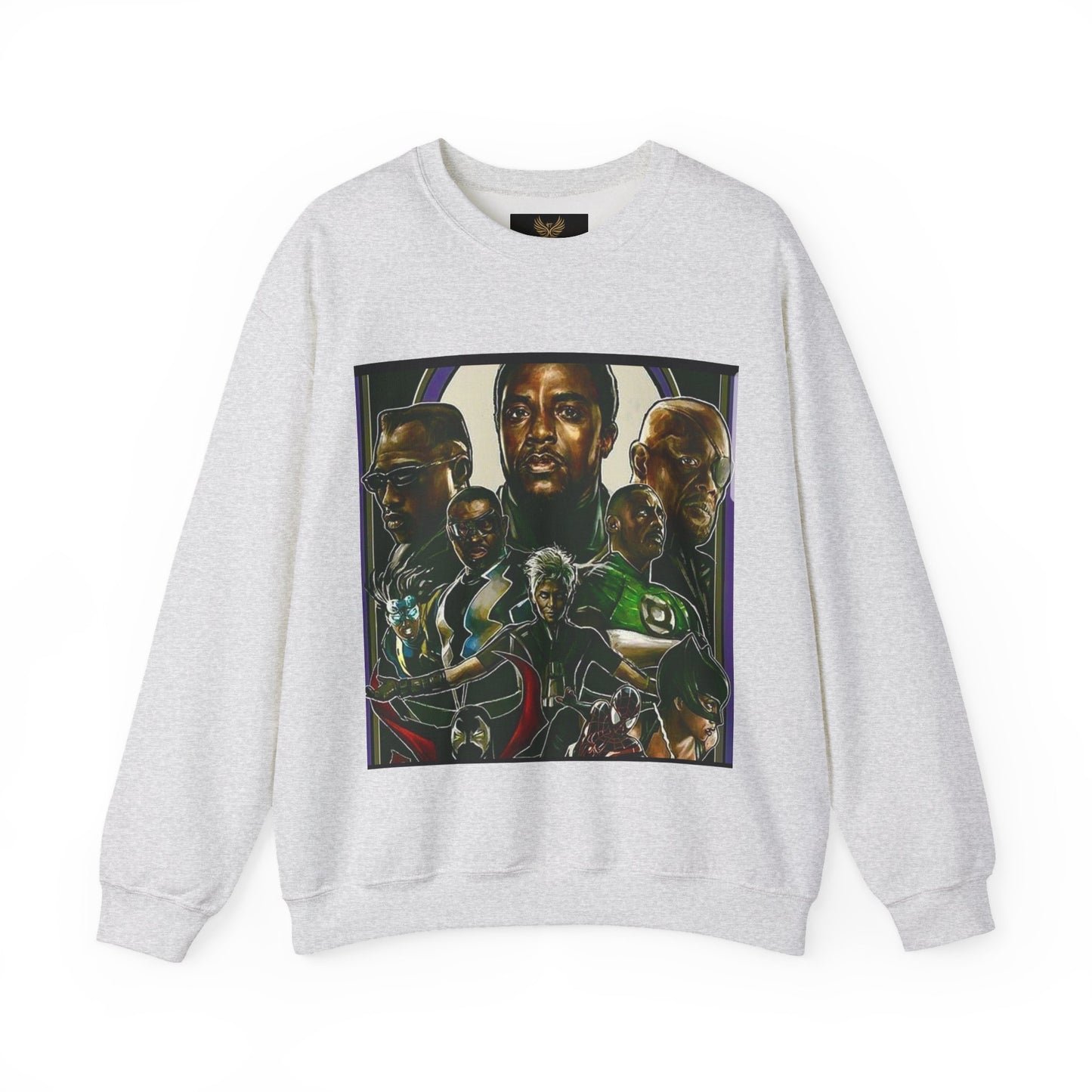 Black Super Hero's - Heavy Blend™ Crewneck Sweatshirt