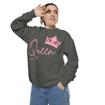 Queen With Her Crown-  Garment-Dyed Sweatshirt