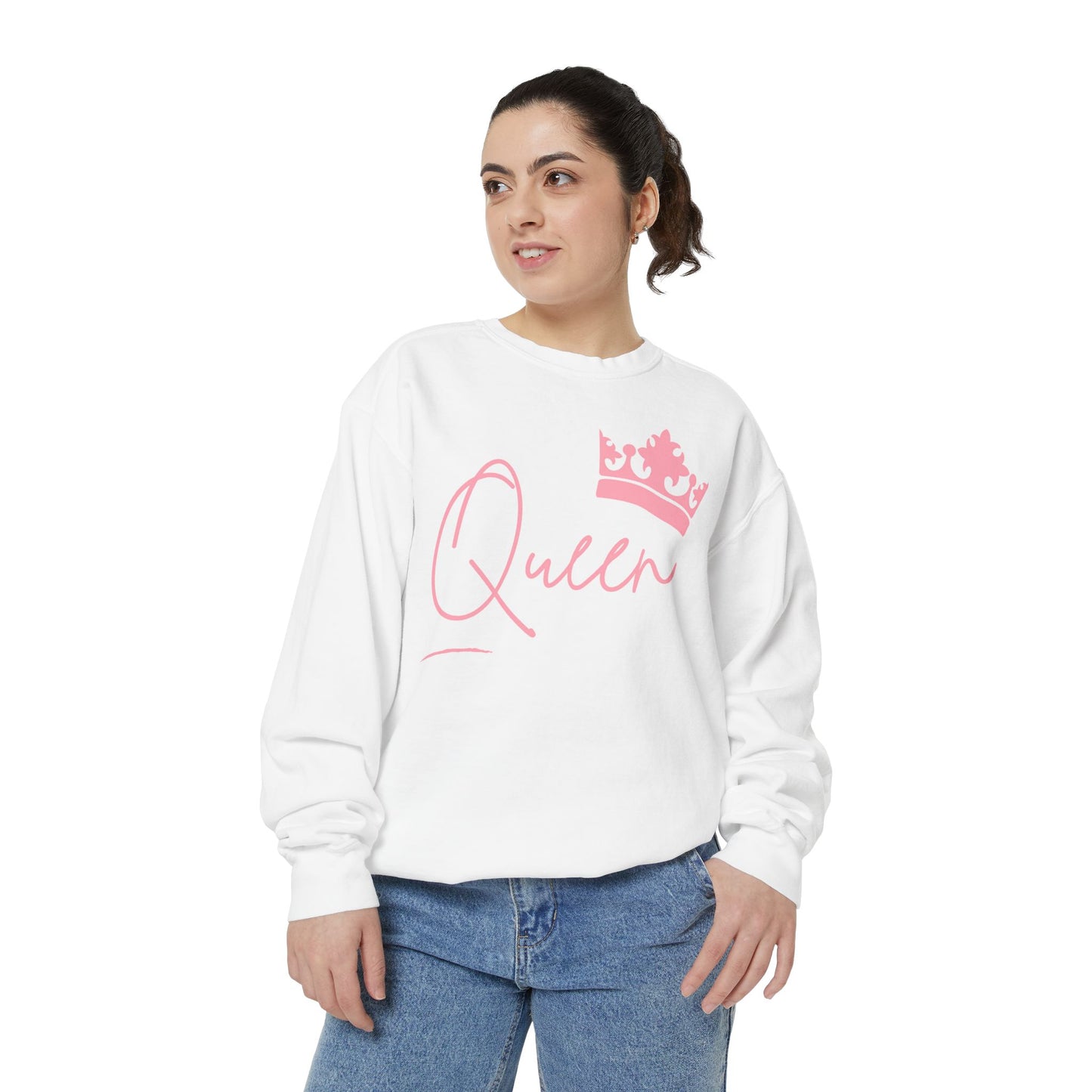 Queen With Her Crown-  Garment-Dyed Sweatshirt
