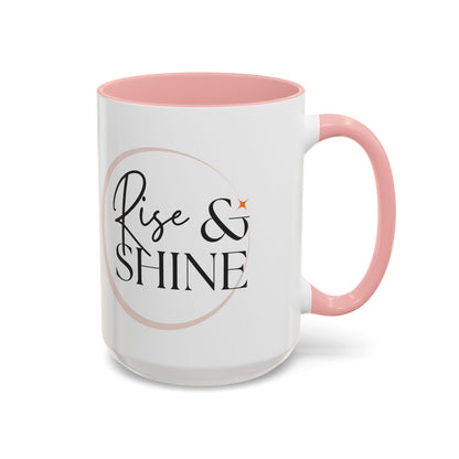 Rise and Shine Accent Coffee Mug For Coffee Lovers, 11oz