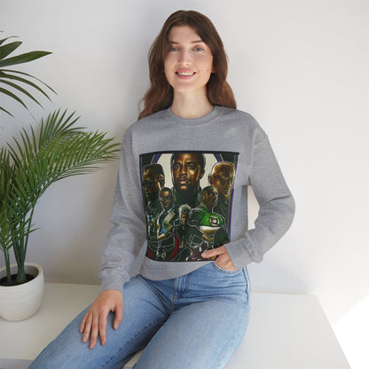 Black Super Hero's - Heavy Blend™ Crewneck Sweatshirt