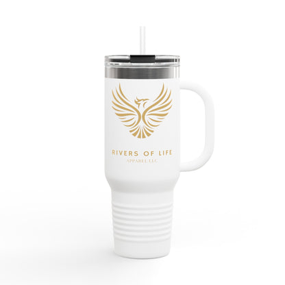 Rivers of Life Gold Phoenix Logo—40oz Insulated Travel Mug
