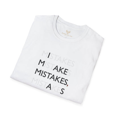 Mistakes Unisex Softstyle T-Shirt, Casual Wear, Inspirational Tee, Gift for Friends, Everyday Comfort