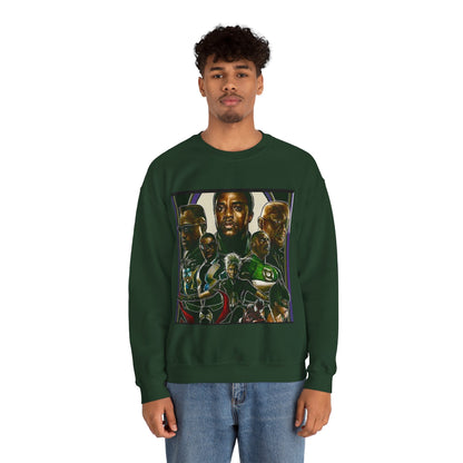 Black Super Hero's - Heavy Blend™ Crewneck Sweatshirt