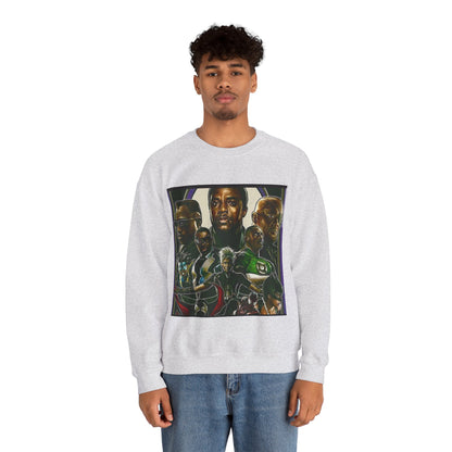 Black Super Hero's - Heavy Blend™ Crewneck Sweatshirt