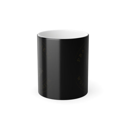Pray, Believe, Work, Receive - Color Morphing Mug
