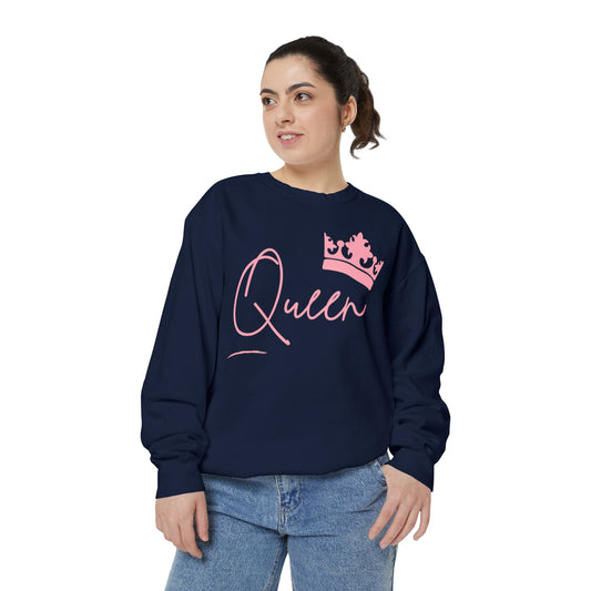 Queen With Her Crown-  Garment-Dyed Sweatshirt
