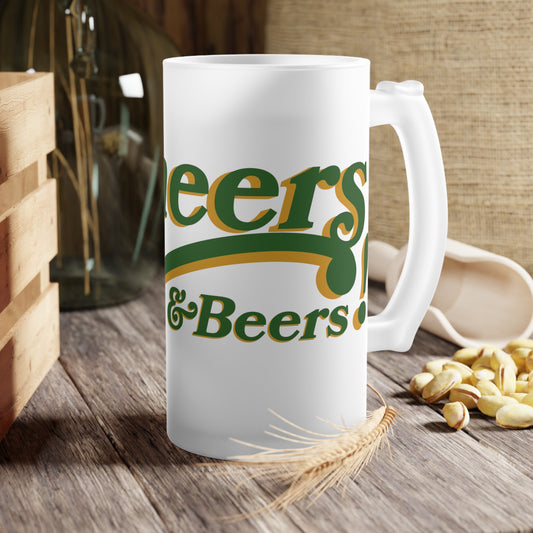 Cheers and Beers - Frosted Glass Beer Mug